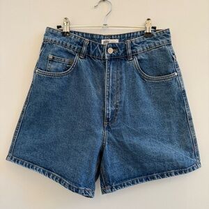 Zara Blue Denim Women Shorts